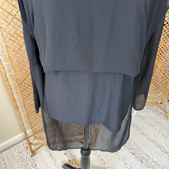 Alfani Sheer Black Tunic - Picture 7 of 14